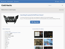 Tablet Screenshot of coldhacks.com